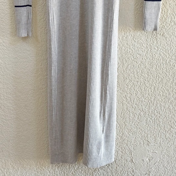 Maison Margiela Dress Sweater Ribbed Knit Wool Open Back Long Luxury Gray L - Picture 6 of 16